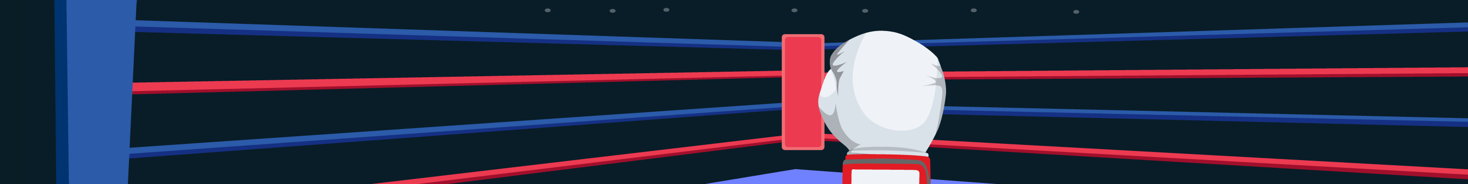 Boxing betting with 10bet. A boxing glove next to a boxing ring corner forming a styalised 10bet logo.