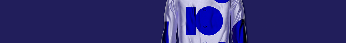 Horse racing betting with 10bet. A jockey's silk featuring the 10bet logo at its center.